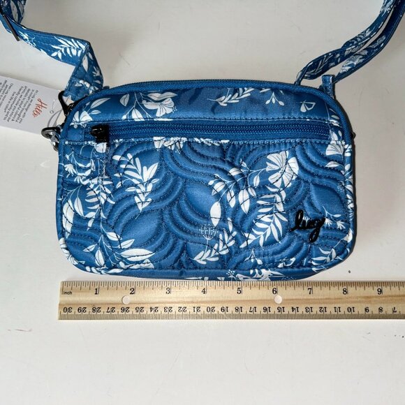 Lug Super Coupe Convertible Crossbody Flourish Blue Belt Bag - Picture 9 of 10